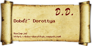 Dobó Dorottya névjegykártya