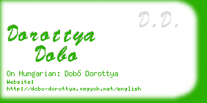 dorottya dobo business card